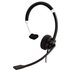 V7 Deluxe Mono Headset boom mic Adjustable Headband for PC Mac Laptop Computer Chromebook Black 3.5mm connector