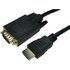 Cables Direct 77HDMI-VGCAB011 video cable adapter 1 m HDMI VGA (D-Sub) Black