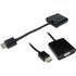 Cables Direct HDHSV-HDMI video cable adapter HDMI Type A (Standard) VGA (D-Sub) + 3.5mm Black