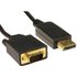 Cables Direct DisplayPort - VGA 1m VGA (D-Sub) Black