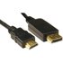 Cables Direct DisplayPort - HDMI 1m Black