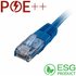 Cablenet 1m Cat6 RJ45 Blue U/UTP PVC 24AWG Flush Moulded Booted Patch Lead (PK 100)