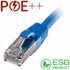 Cablenet 3m Cat6a RJ45 Blue S/FTP LSOH 26AWG Snagless Booted Patch Lead (PK 100)
