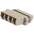 Cablenet LC Quad MM Coupler Beige