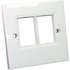 Cablenet LJ6C Faceplate Single Gang 2 Port