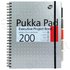 Pukka Pad Executive Metallic Project Book A4 Wirebound Ruled 200 Page Hard Back Assorted (Pack 3) 6970-MET