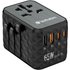 Verbatim UTA-05 65W GaN III Universal Travel Adapter with 2 x USB-C PD & QC 4+ & 2 x USB-A ports