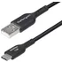 StarTech.com 3ft (1m) USB-A to USB-C Charging Cable Charge & Sync 3A USB 2.0 TPE Jacket - Black USB Charging Cord