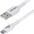 StarTech.com 6.6ft (2m) USB-A to USB-C Charging Cable Charge & Sync 3A USB 2.0 TPE Jacket - White USB Charging Cord