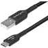 StarTech.com 4m (13ft) USB-A to USB-C Charging Cable Charge & Sync 3A USB 2.0 TPE Jacket - Black USB Charging Cord