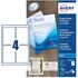 Avery Printable Cards 128mm x 82mm Inkjet Prints on Both Sides 100 Cards / 25 Sheets - C2318-25