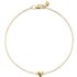Mini Heart Chain Bracelet In 14ct Solid Gold