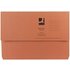 Q-Connect Document Wallet Foolscap Orange (Pack of 50) Ref KF23014