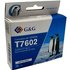 G+G Compatible Epson T7602 Cyan C13T760240 Inkjet