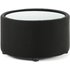 Neo Round Table Black Fabric with Glass Top