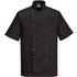 Portwest Cumbria Chefs Jacket S/S S Blk