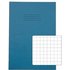 Rhino A4 Exercise Book 64 Page 10mm Squares S10 Light Blue (Pack 50) -