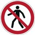 Durable `Pedestrians Prohibited` Sign