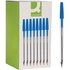 Q-Connect Ballpoint Pen Medium Blue (Pack of 50) - KF26039