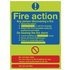 Safety Sign Niteglo Fire Action 300x250mm PVC