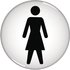 Domed Sign Women Symbol 60mm RDS1