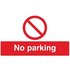 Safety Sign No Parking 300x500mm PVC