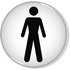 Domed Sign Men Symbol 60mm RDS2