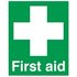 Safety Sign First Aid Sign PVC 100x250mm FA00607R