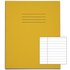 Rhino 8 x 6.5 Exercise Book 48 Page Feint Ruled 8mm With Margin Yellow