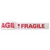 Q-Connect Printed Fragile Tape Self Adhesive BOPP 48mmx66m (Pack of 6)