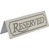 Beaumont Reserved Stainless Steel Table Sign