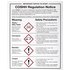 Vogue COSHH Regulations Sign