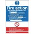 Fire Action Sign