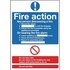 Fire Action Sign