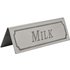 Beaumont Milk Stainless Steel Table Sign