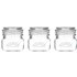 Kilner Square Push Top Jars 250ml (3 Pack)