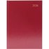 5 Star Desk Diary Day Per Page A5 Burgundy 2026 KFA51BG26
