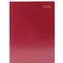 5 Star Desk Diary Day Per Page Appointment A5 Burgundy 2026 KFA51ABG26