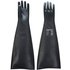 Portwest H/weight Latex Rubber Gauntlet 600mm 2XL Blk (Pack of 12)