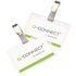Q-Connect Hot Laminating ID Badge With Clip (Pack of 25) Ref KF00302