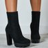 Women’s new autumn and winter thick heel black thick sole high heel women’s short boots and ankle boots