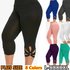 Women’s Clothing Women’s Solid Color High Waist Hip Lifting Hollow Large Size Pants Sports Yoga Leggings