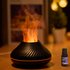 New flame lamp aromatherapy humidifier ultrasonic spray aromatherapy machine candle seven color atmosphere lamp