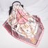Muslim Headscarf Women’s Silk Imitated Large Square Scarf Gift Scarf Print Color Ding Scarf