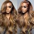 Best-selling Front Lace Wig Set At International Statio Women’s Gradient Color Wig Set Long Curly Hair Big Wave Hair Replacement