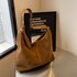 2024 New Large Capacity Handbag Shoulder Suede Niche Commuter Versatile Tote Bucket Bag For Women