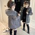 Kids‘ Clothing New Children’s Stylish Plus Velvet Thickened Parka Girls Big Children Cotton Coat