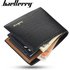 Baellerry Wallet Men’s Short Crocodile Pattern Multi Card Slot Wallet Business Tri Fold Thin Bag