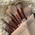 Fluffy Makeup 13pcs Brush Set Makeup Concealer Brush Blush Loose Powder Brush Eye Shadow Foundation Make U