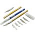 1 Set Craft Knife Craft Engraving Phone Repair Cutter Tool Non-slip Sculpture Paper Cutting Blade Handicraft Carving Metal